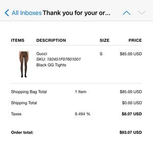 Gucci leggings size small never worn